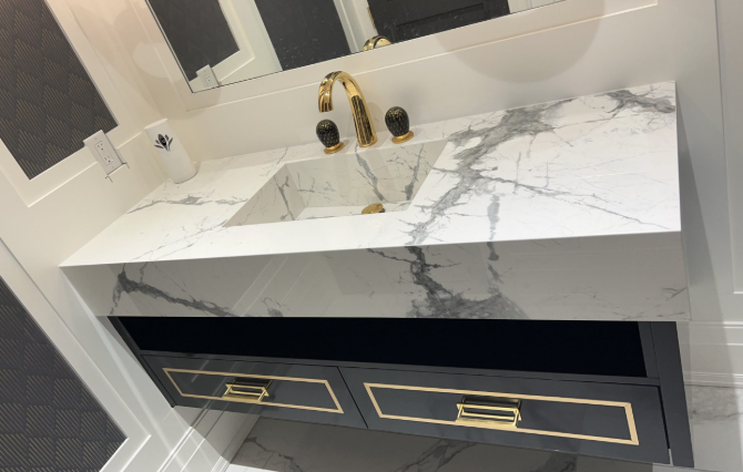 Custom Integrated Stone Sinks GTA — Marble, Quartz, Granite